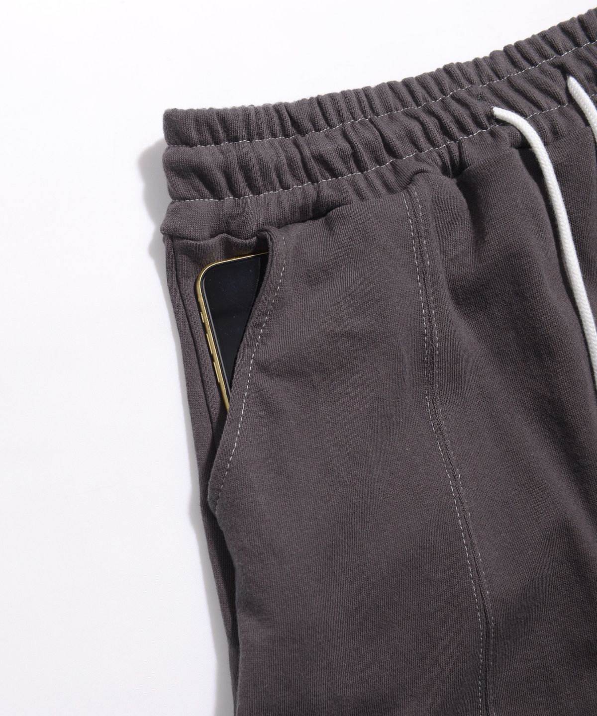 피스메이커(PIECE MAKER) STITCH SWEAT MAXI SKIRT (CHARCOAL)