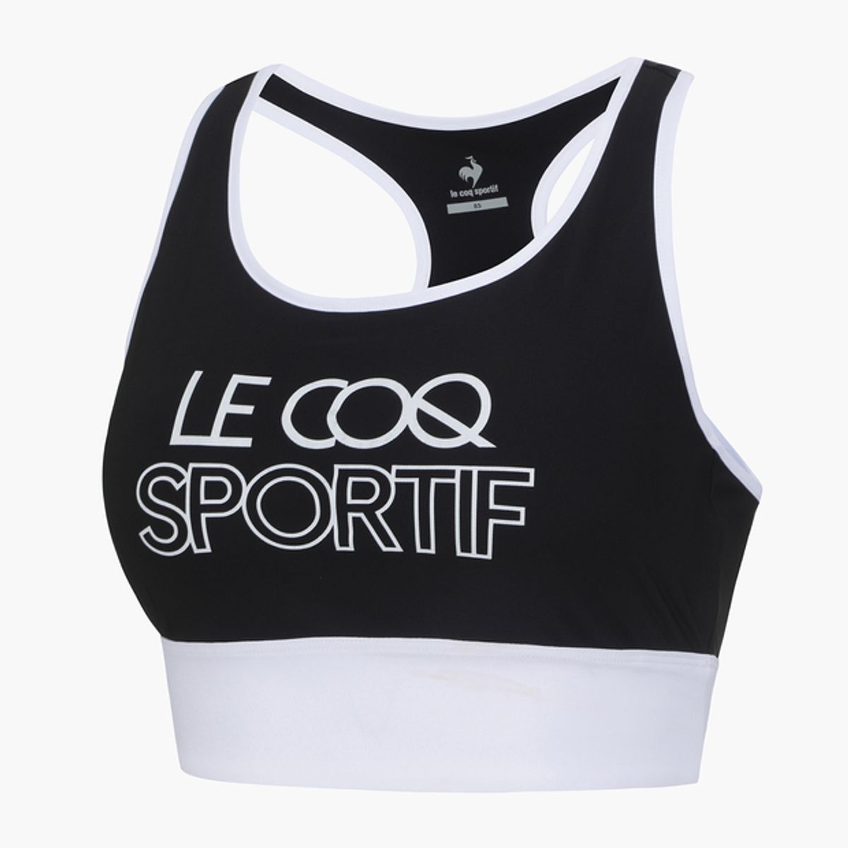 르꼬끄(LECOQ) 우먼스 애슬레저 하이게이지 트리코트 브라탑 블랙(QO122OSL27)