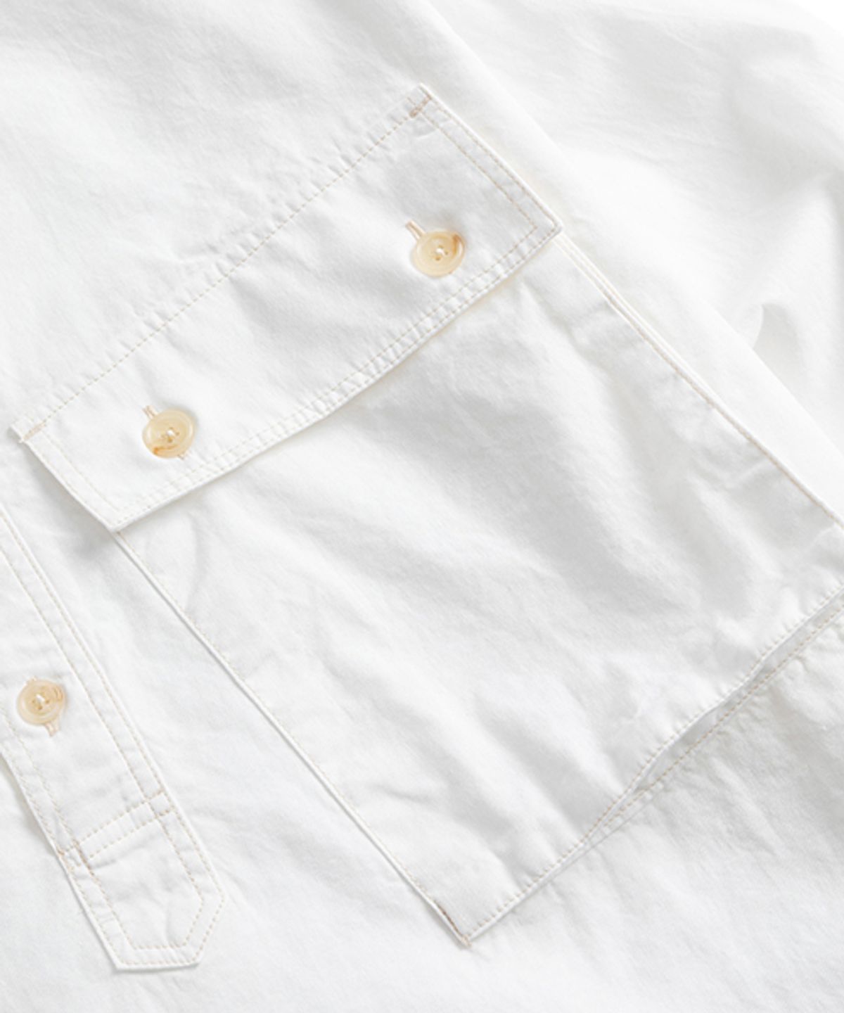 와일드 브릭스(WILD BRICKS) LW MILITARY PULLOVER SHIRT (white)