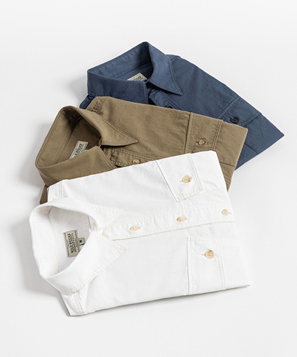 와일드 브릭스(WILD BRICKS) LW MILITARY PULLOVER SHIRT (white)