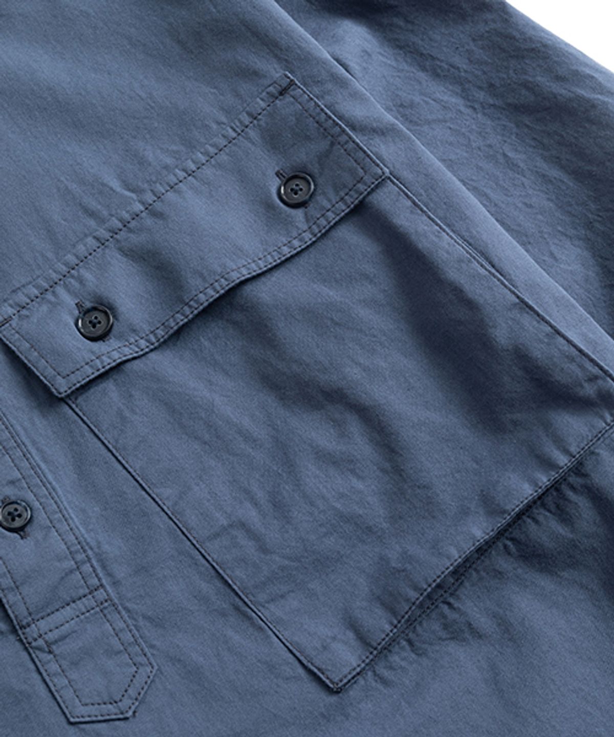 와일드 브릭스(WILD BRICKS) LW MILITARY PULLOVER SHIRT (blue)