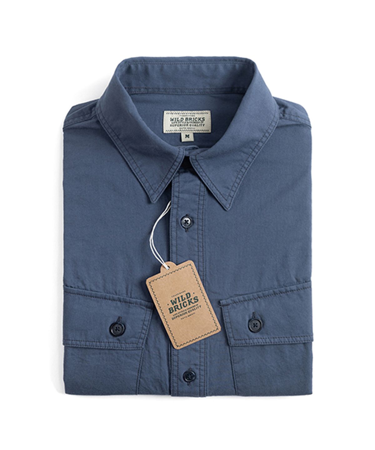와일드 브릭스(WILD BRICKS) LW MILITARY PULLOVER SHIRT (blue)