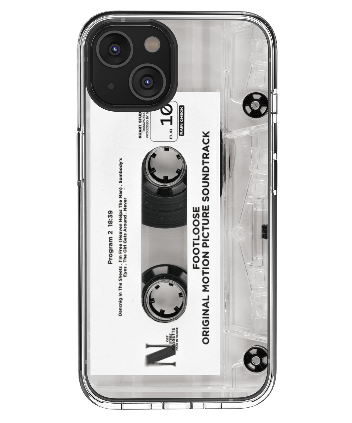 누아트 스튜디오(NUART STUDIO) [CASSETTE TAPE WHITE 02] 아이폰/갤럭시 PPFp 컬렉션 디자인 투명 젤하드케이스