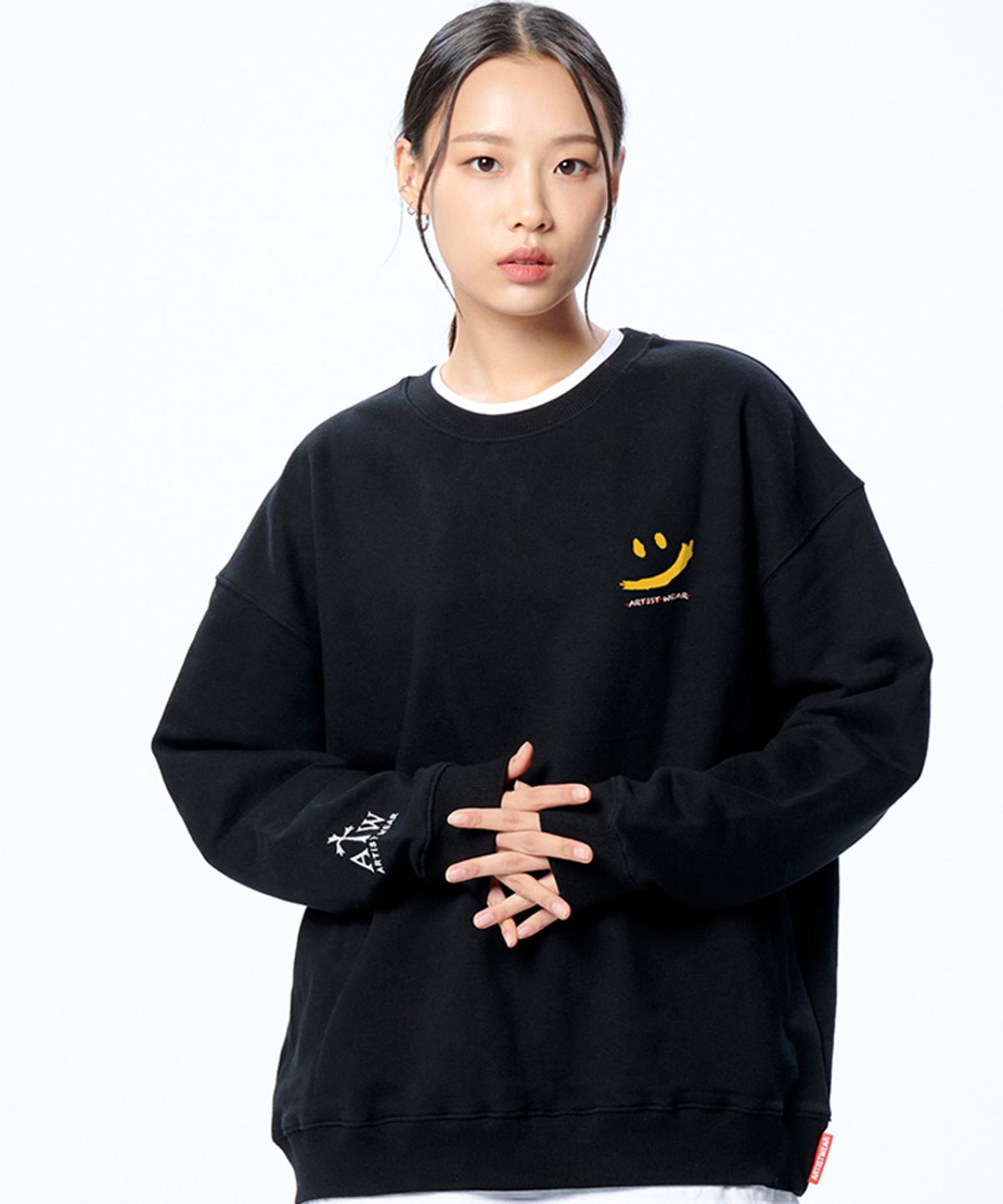 아티스트웨어(ARTISTWEAR) [ATW X 아트랩차차] 수퍼해피 맨투맨