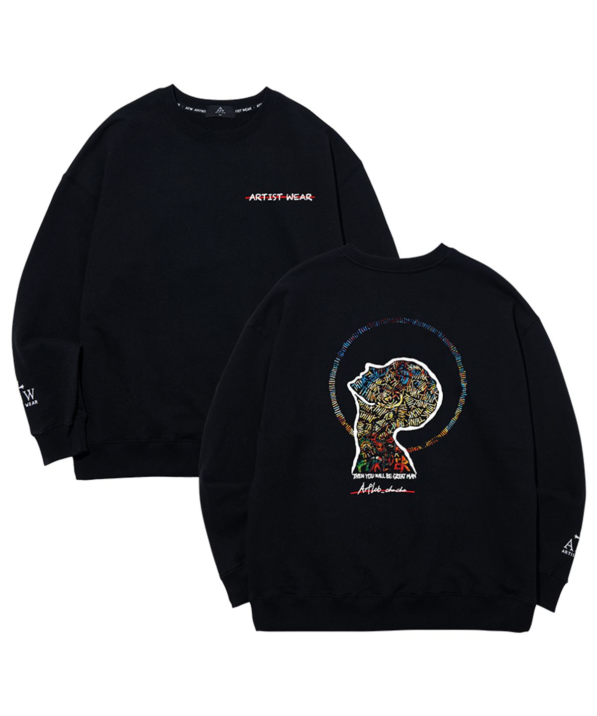 아티스트웨어(ARTISTWEAR) [ATW X 아트랩차차] 포에버씽크 맨투맨