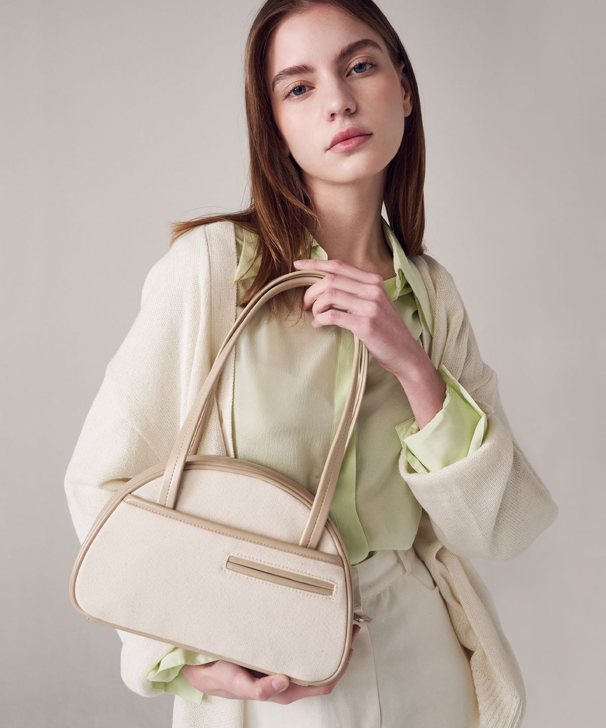 사비(4OUR B) Juke Bag Beige