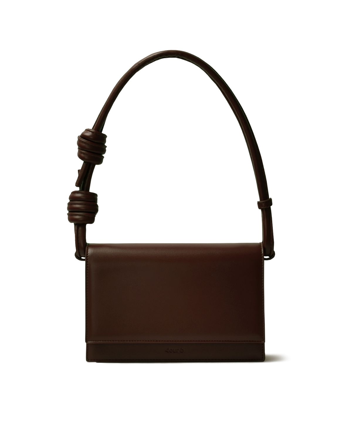 사비(4OUR B) Brick Rope Bag Chocolate