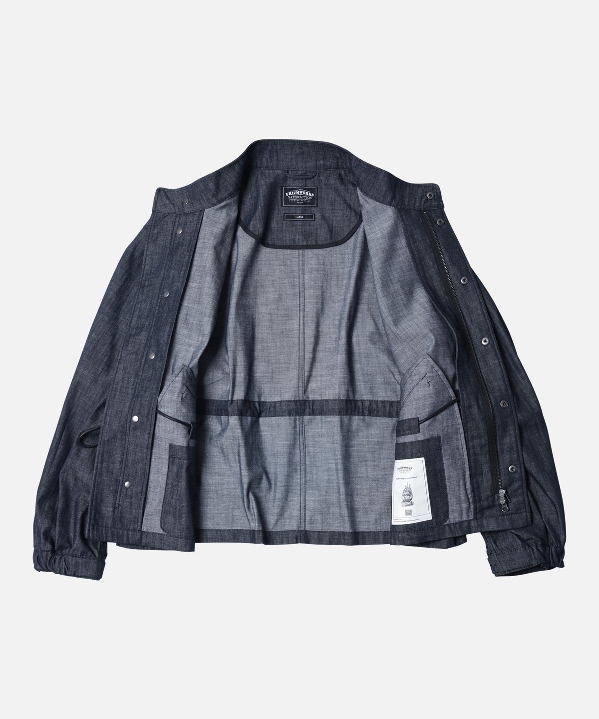 프리즘웍스(FRIZMWORKS) OSCAR DENIM FISHTAIL JACKET _ INDIGO