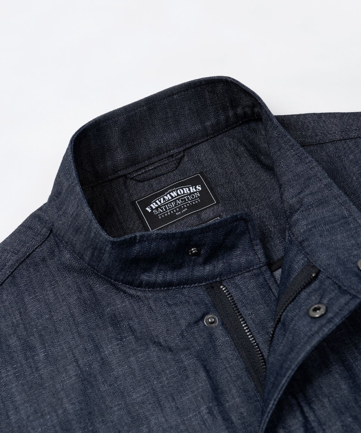 프리즘웍스(FRIZMWORKS) OSCAR DENIM FISHTAIL JACKET _ INDIGO