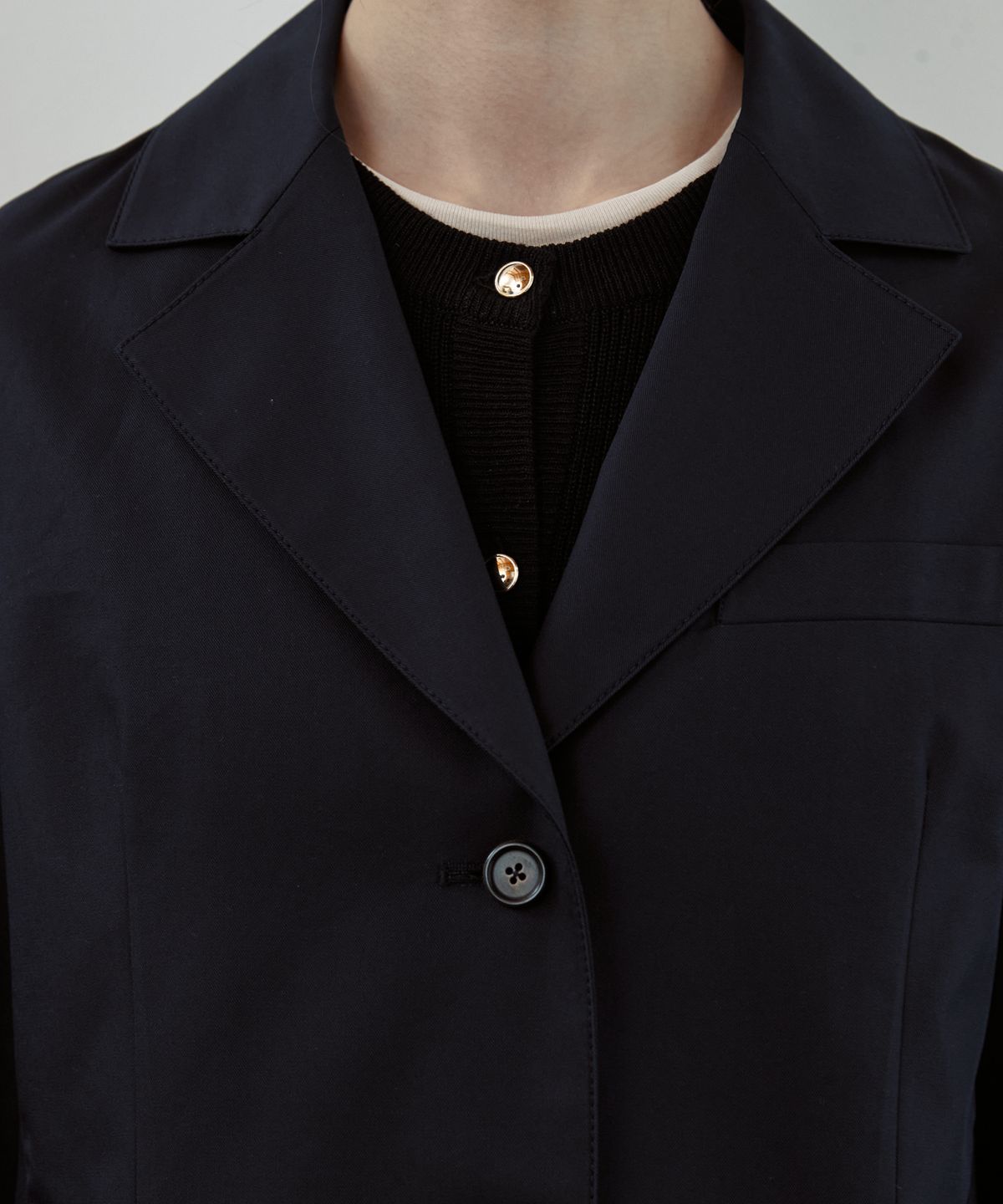스텝어라운드(STEP AROUND) Set-up wide pocket casual jacket [D/NAVY]