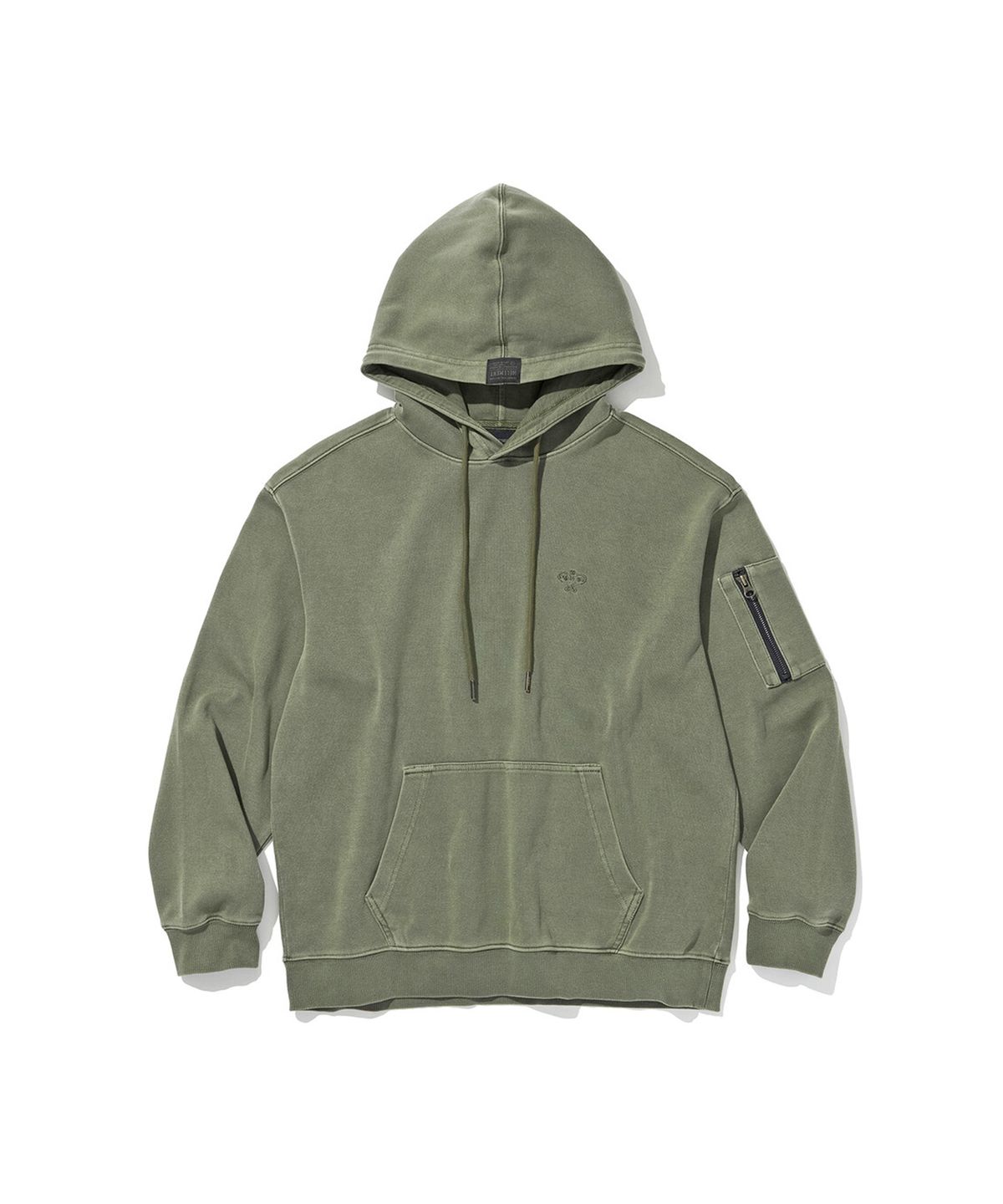 힐리먼트(HELEMENT) 베이퍼 피그먼트 후드 스웻(L/Khaki)