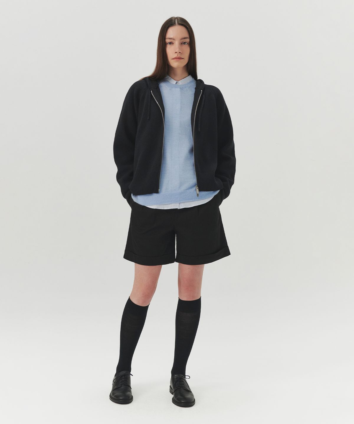 르바(LEVAR) Cotton Chino Short Pants - Black