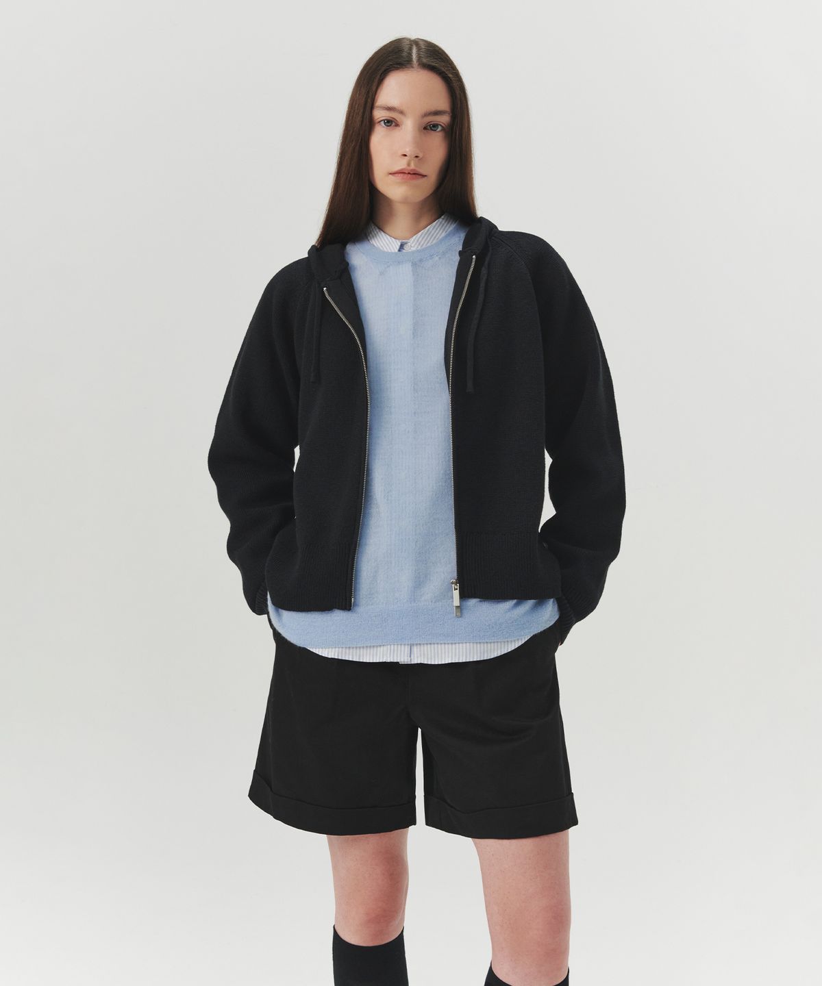 르바(LEVAR) Cotton Chino Short Pants - Black