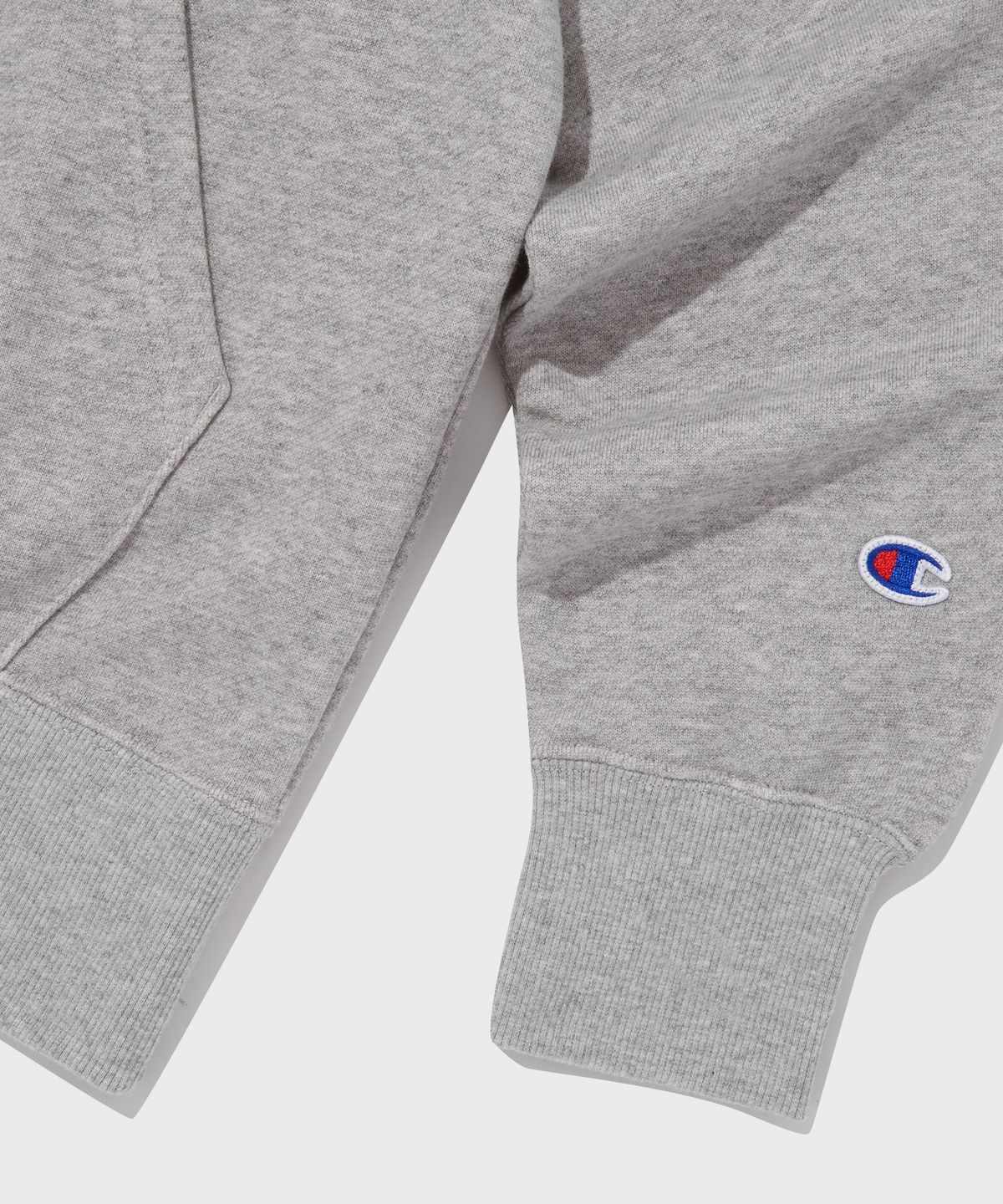 챔피온(CHAMPION) 베이직 C로고 후드 티셔츠 Normal Grey