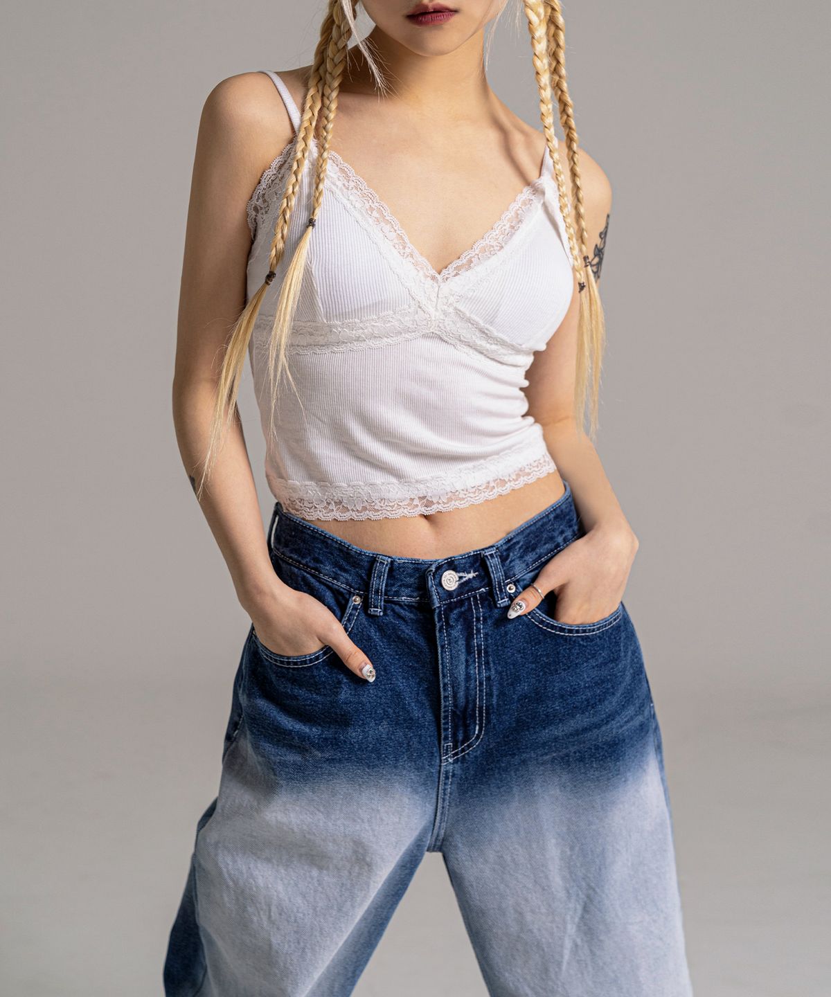 판도라핏(PANDORAFIT) [WIDE] Glister Jeans