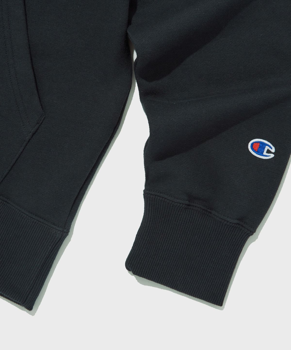 챔피온(CHAMPION) 베이직 C로고 후드 티셔츠 Normal Navy