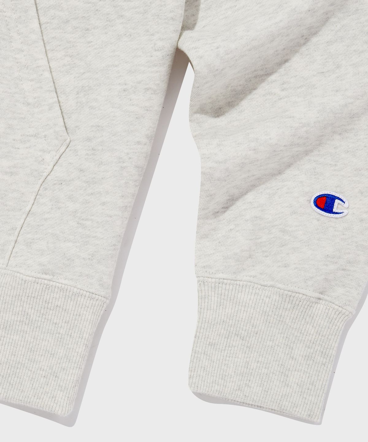 챔피온(CHAMPION) 베이직 C로고 후드 티셔츠 Cream