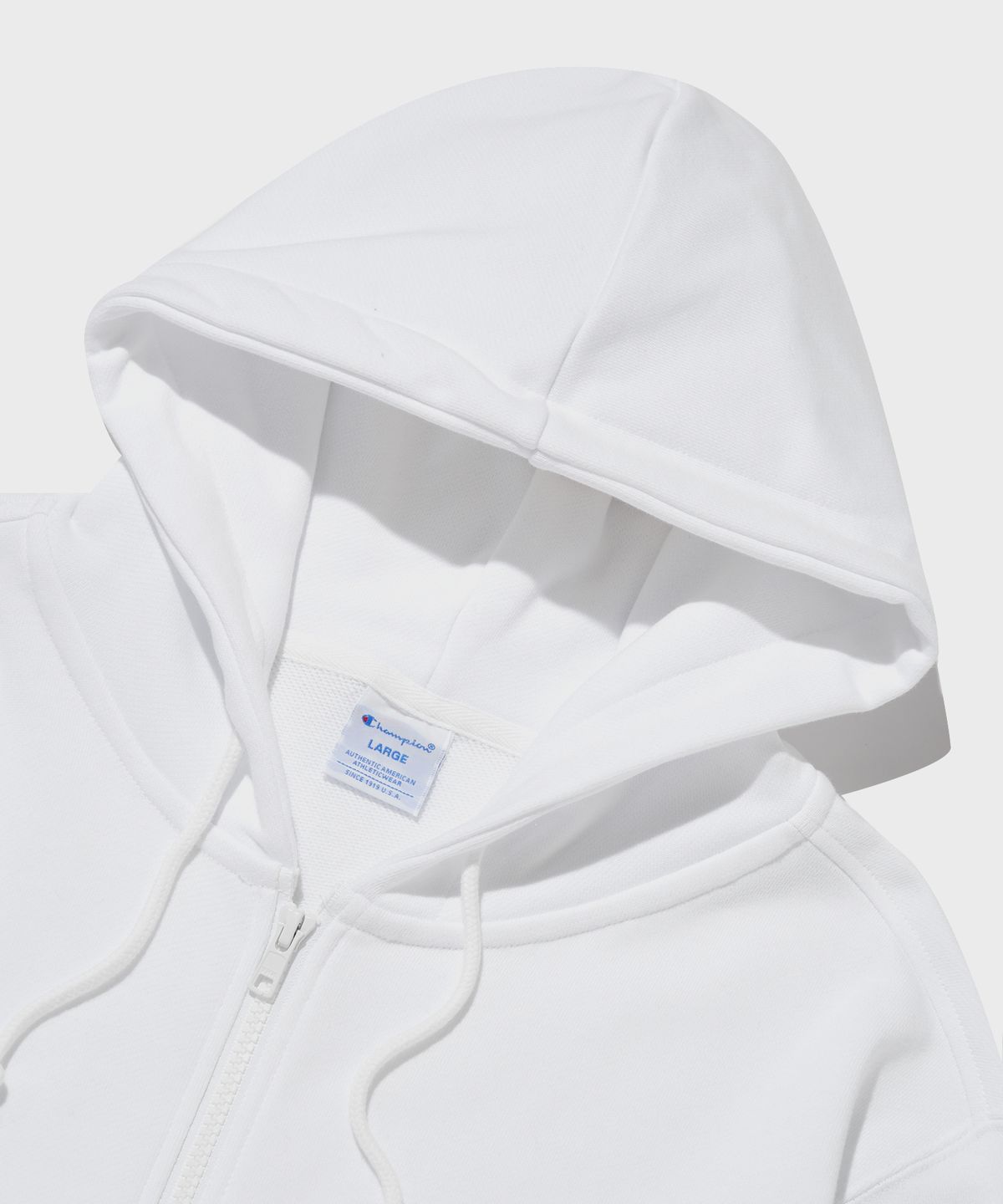 챔피온(CHAMPION) C로고 후드 집업 White