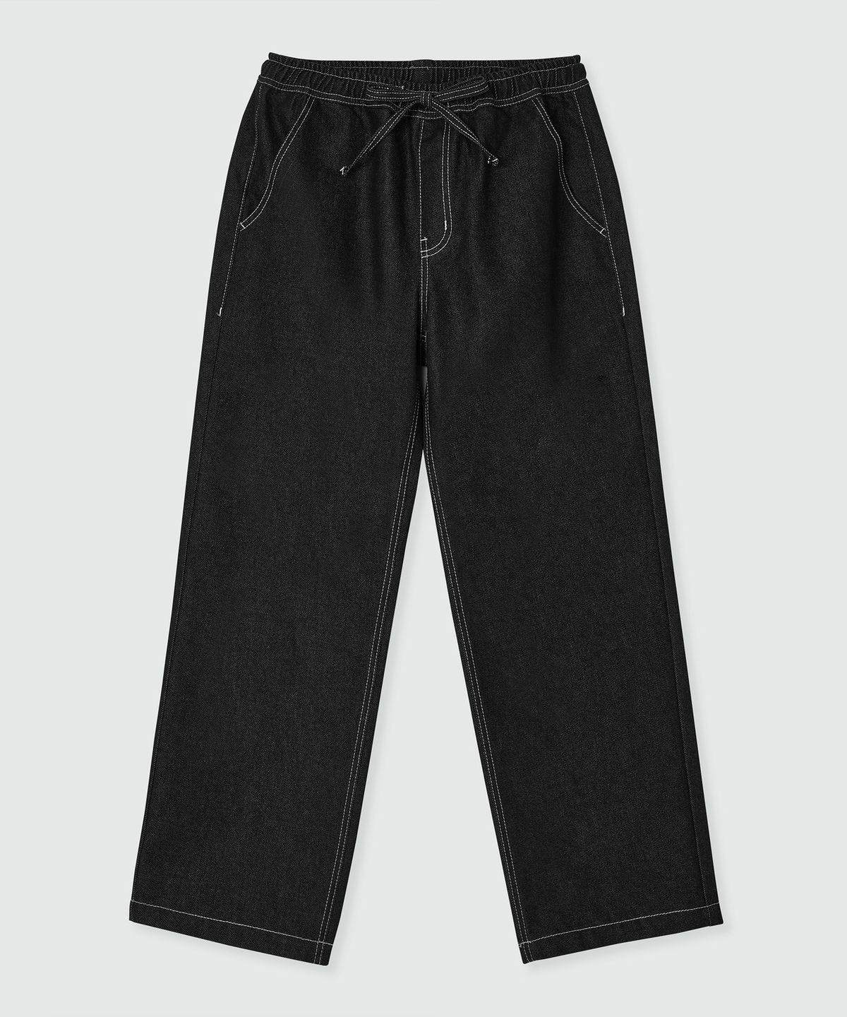 데케트(DECET) Comfortable Banding Denim Pants DCPT025CPBlack