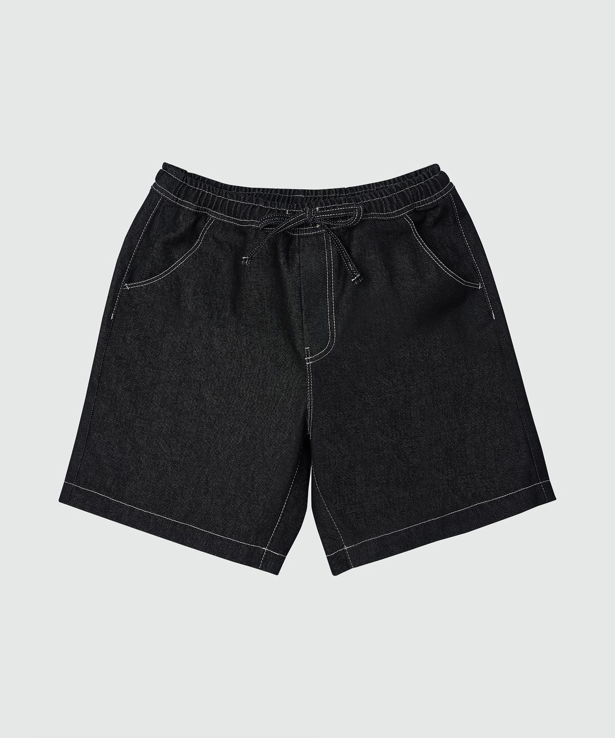 데케트(DECET) Comfortable Banding Denim Shorts DCPT026CPBlack
