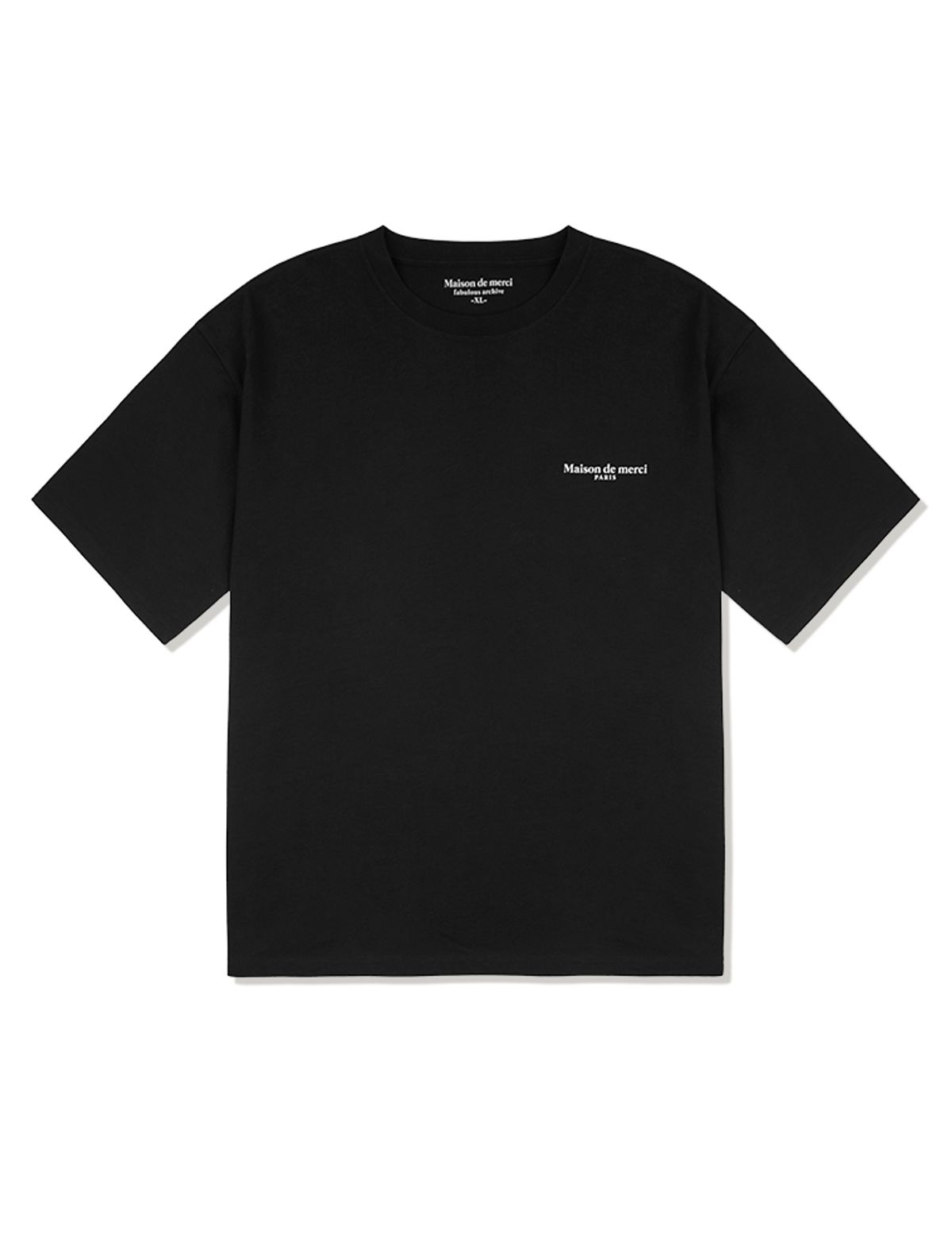 라 메종 스튜디오(LA MAISON STUDIO) UNISEX 피마코튼 베이직 반소매 블랙(FCD2TS122M)