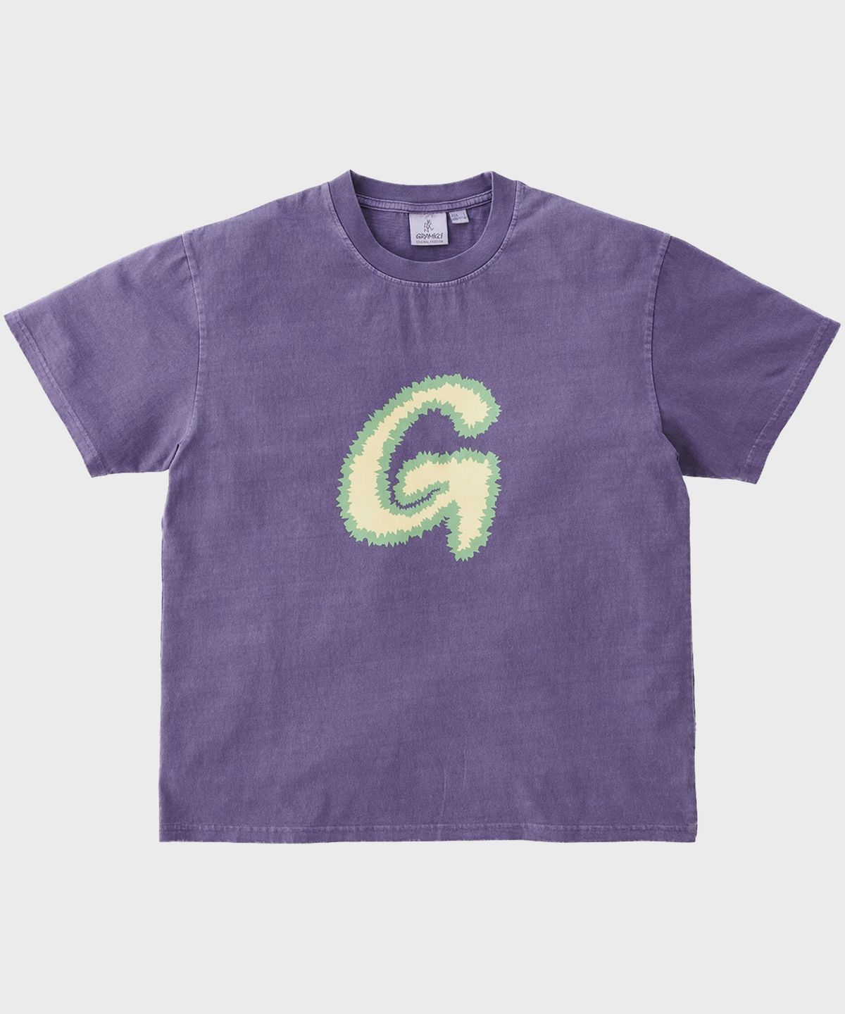 그라미치(GRAMICCI) FUZZY G로고 반팔 티셔츠 Purple Pigment