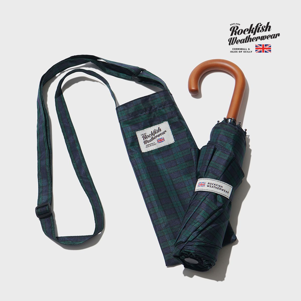 락피쉬웨더웨어(ROCKFISH WEATHERWEAR) CLASSIC UMBRELLA SHORT (DOT) - BLACK