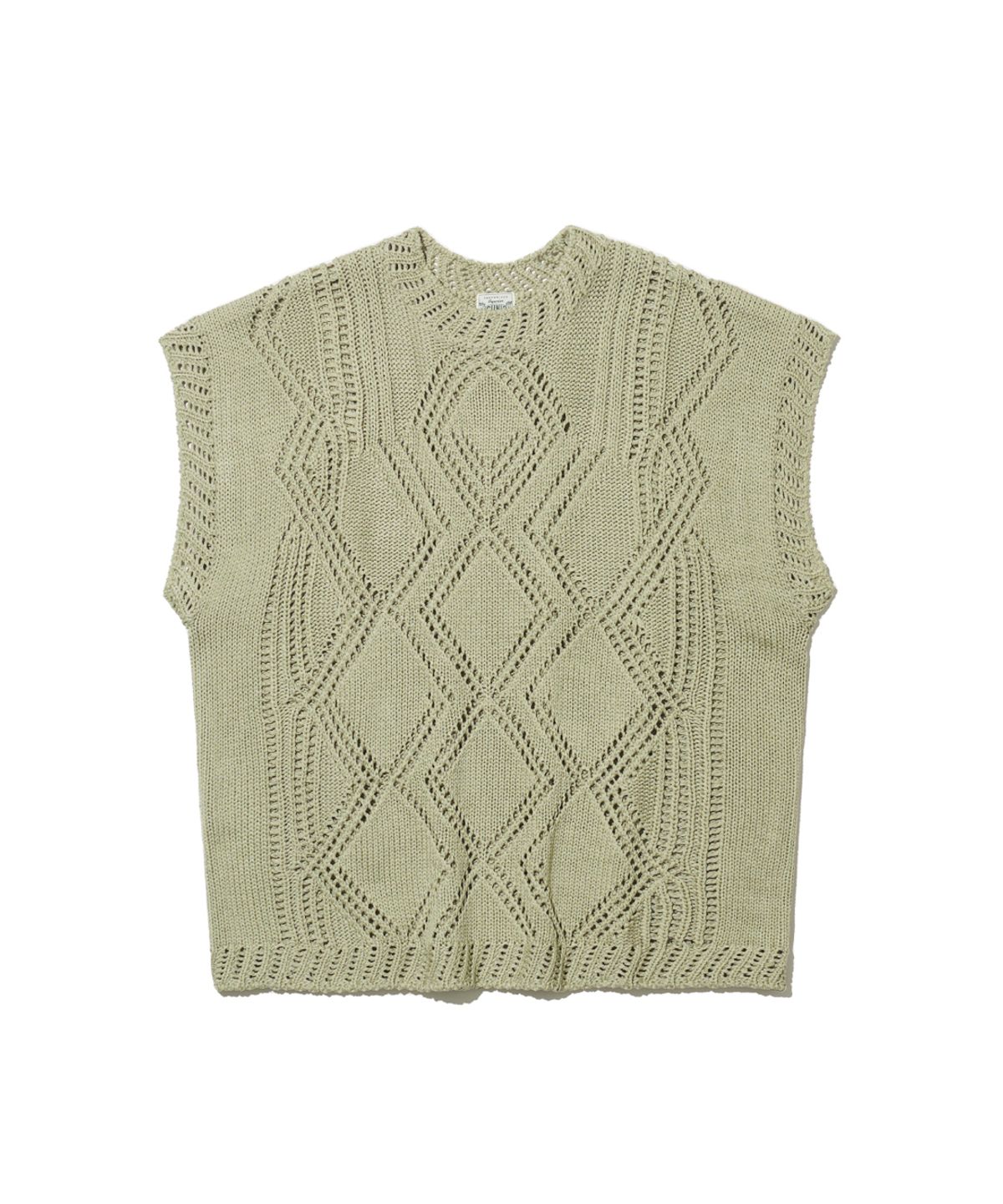 빅유니온(BIG UNION) DIA KNIT VEST / ASH MINT