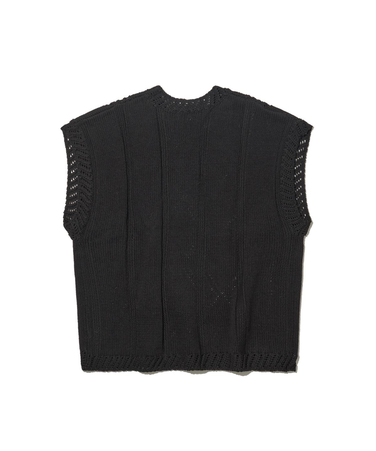 빅유니온(BIG UNION) DIA KNIT VEST / BLACK