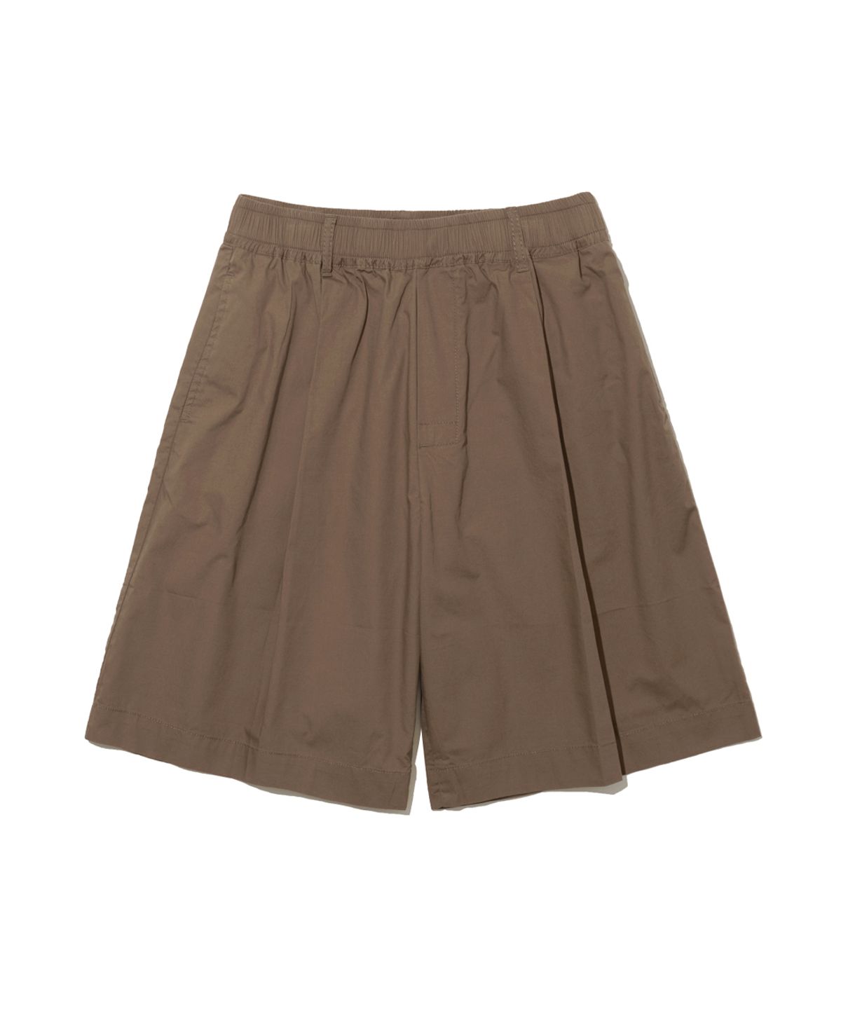 빅유니온(BIG UNION) WIDE PINTUCK SHORTS / BROWN