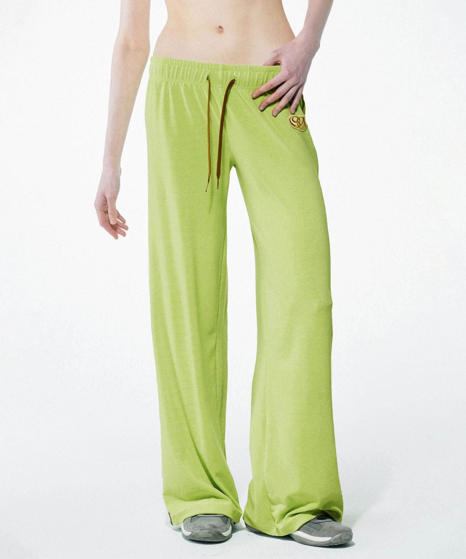 ★SCULPTOR★ Taped Towel Lowrise Pants Green SC23S426GR MUSINSA | SCULPTOR Taped Towel Lowrise Pants Green