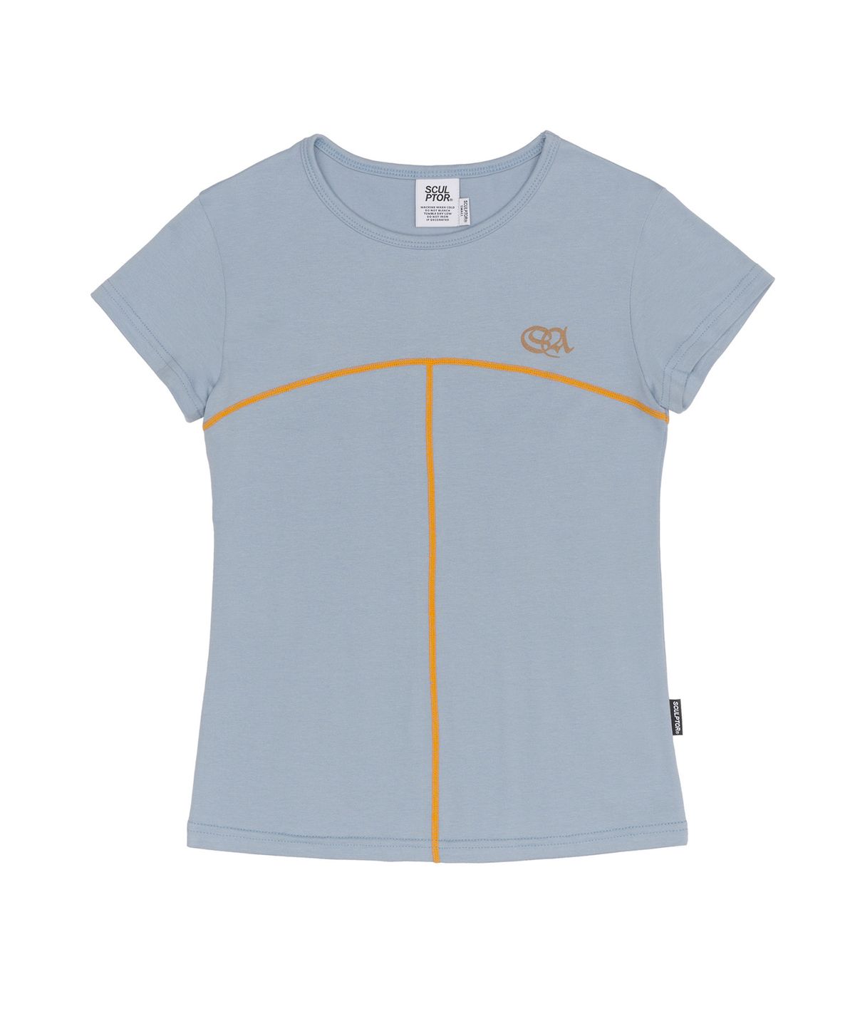 스컬프터(SCULPTOR) Contrast Stitch Tee Dusty Blue