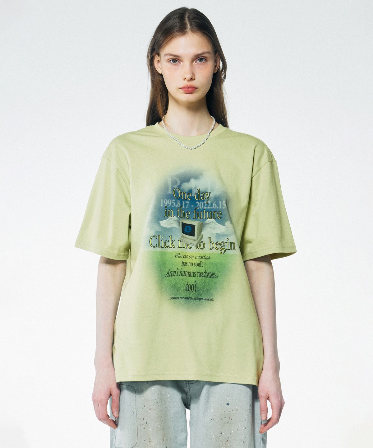 스컬프터(SCULPTOR) Window Memorial Tee Pale Green