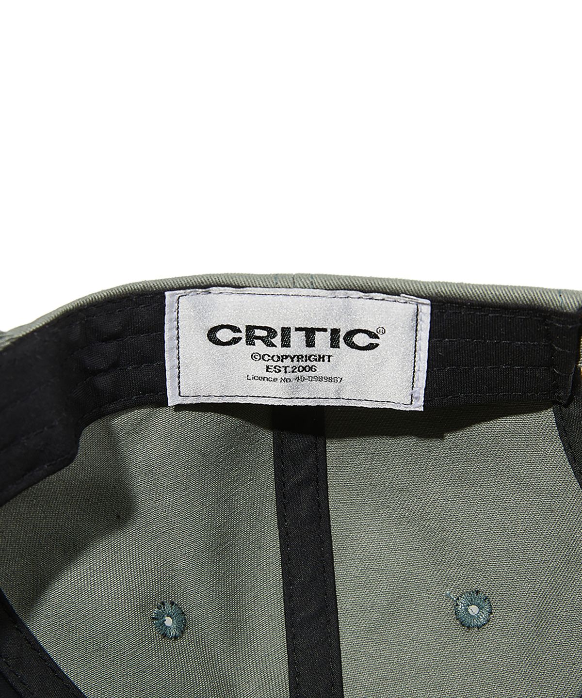 크리틱(CRITIC) Goth Logo 5P Cap Khaki