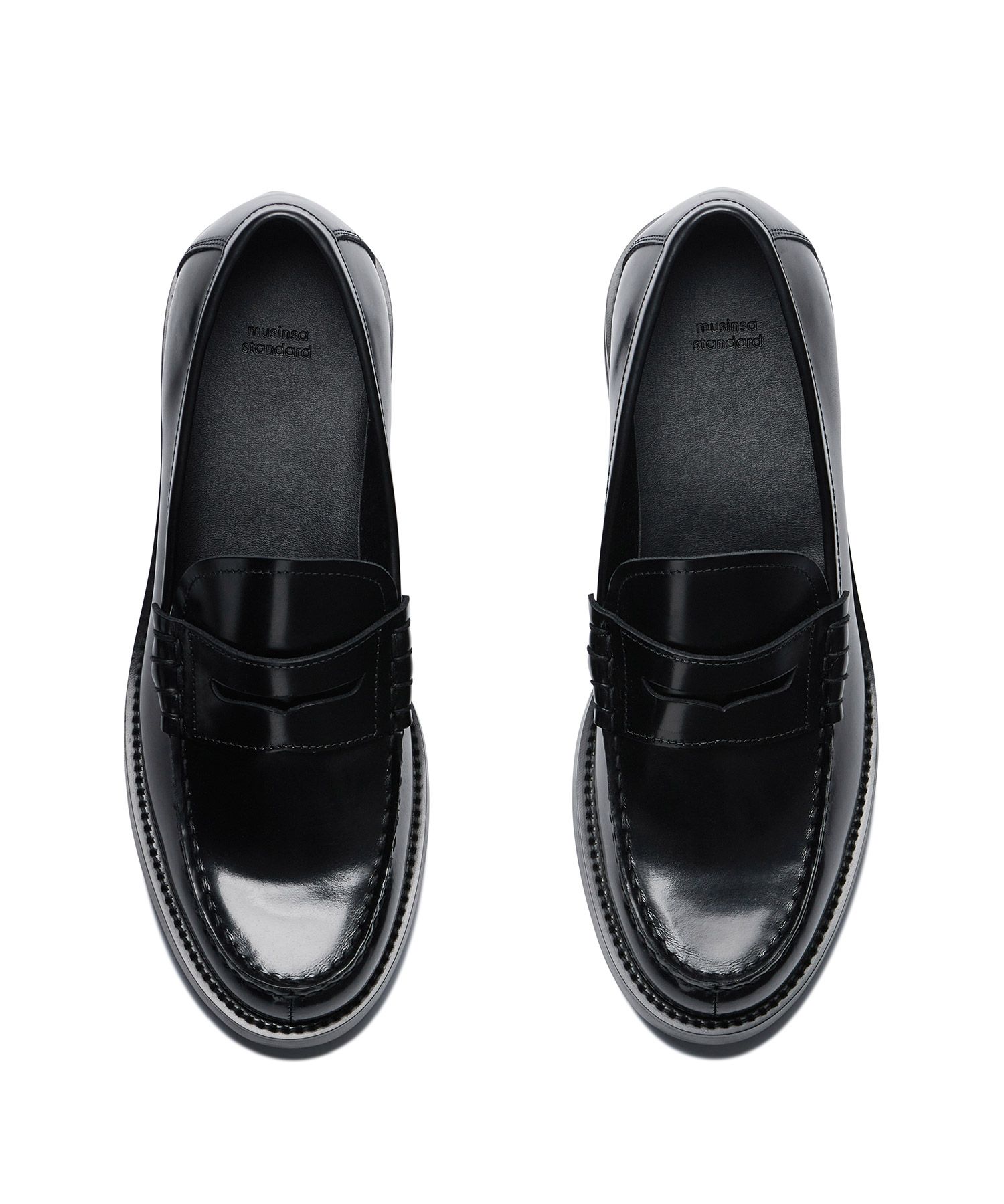 MUSINSA公式 | MUSINSA STANDARD Classic Penny Loafer [Black]