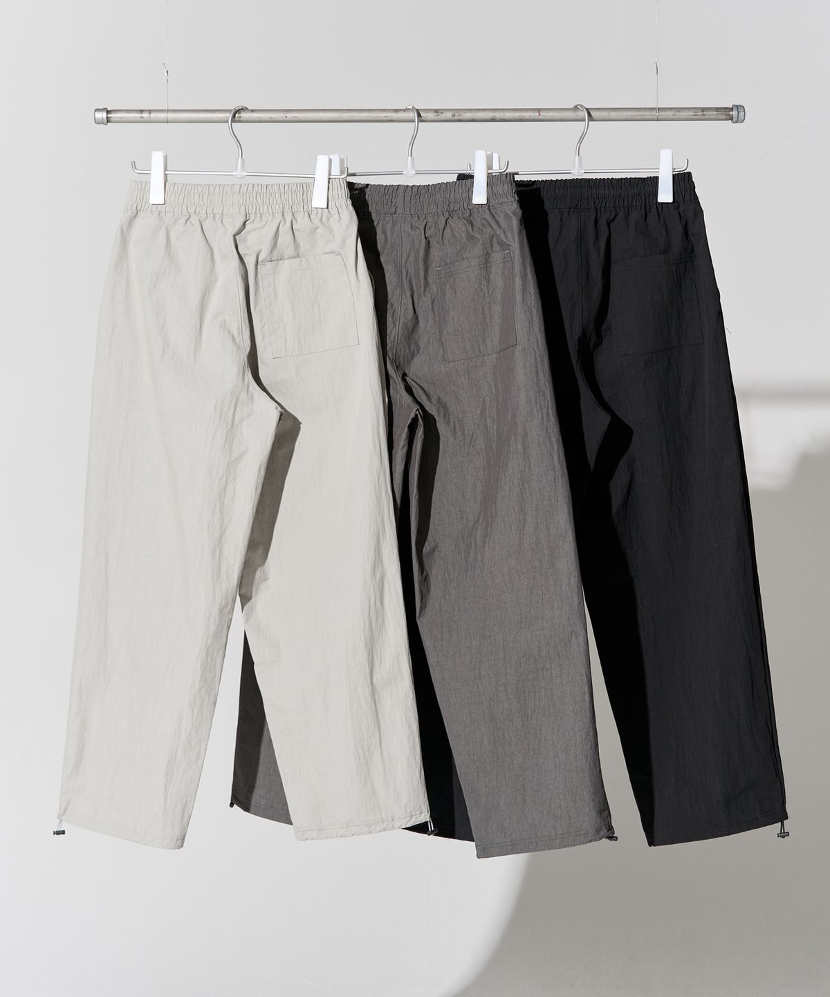 제로(XERO) Nylon Deep One Tuck String Pants [New 3 Colors]