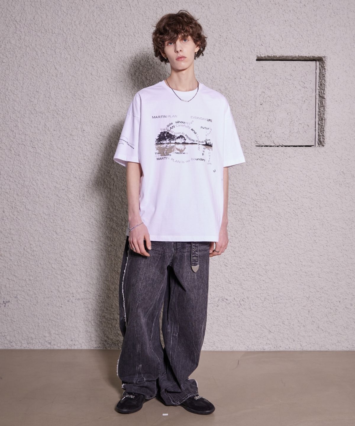 마틴플랜(MARTIN PLAN) Flexible Martin Half T  - WHITE