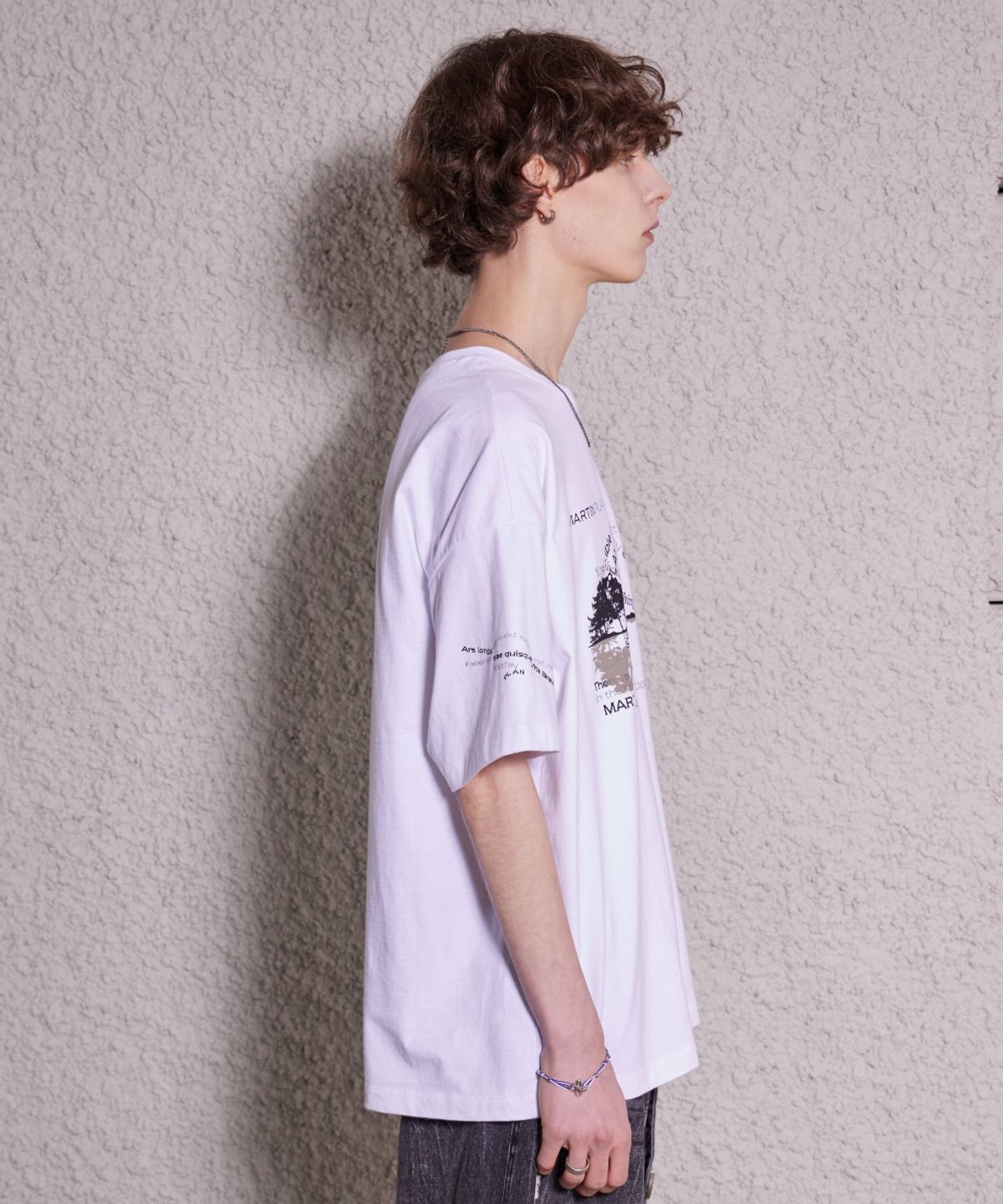 마틴플랜(MARTIN PLAN) Flexible Martin Half T  - WHITE
