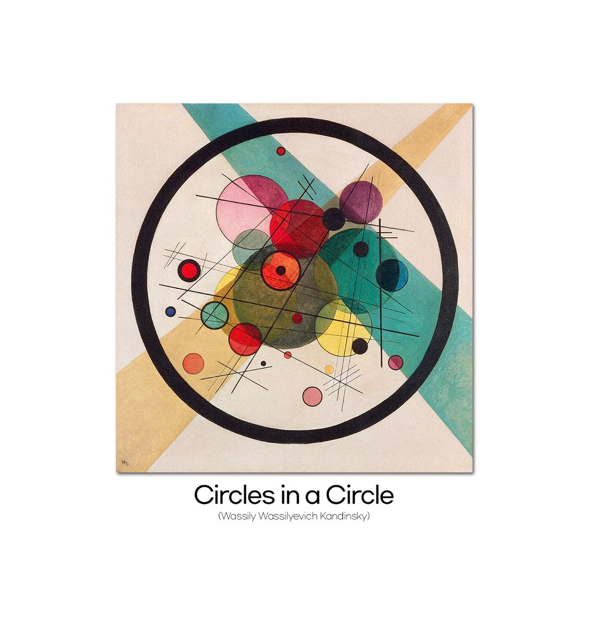 디팍스(D'PARKS) 바실리 칸딘스키-Circles in a Circle Z Flip7/6/5/4/3 지플립 클리어케이스