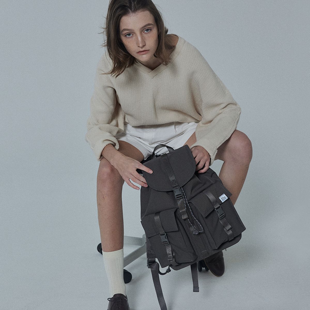 스위치(SWEETCH) CITY BOYS RUCKSACK 001 S Stone Grey