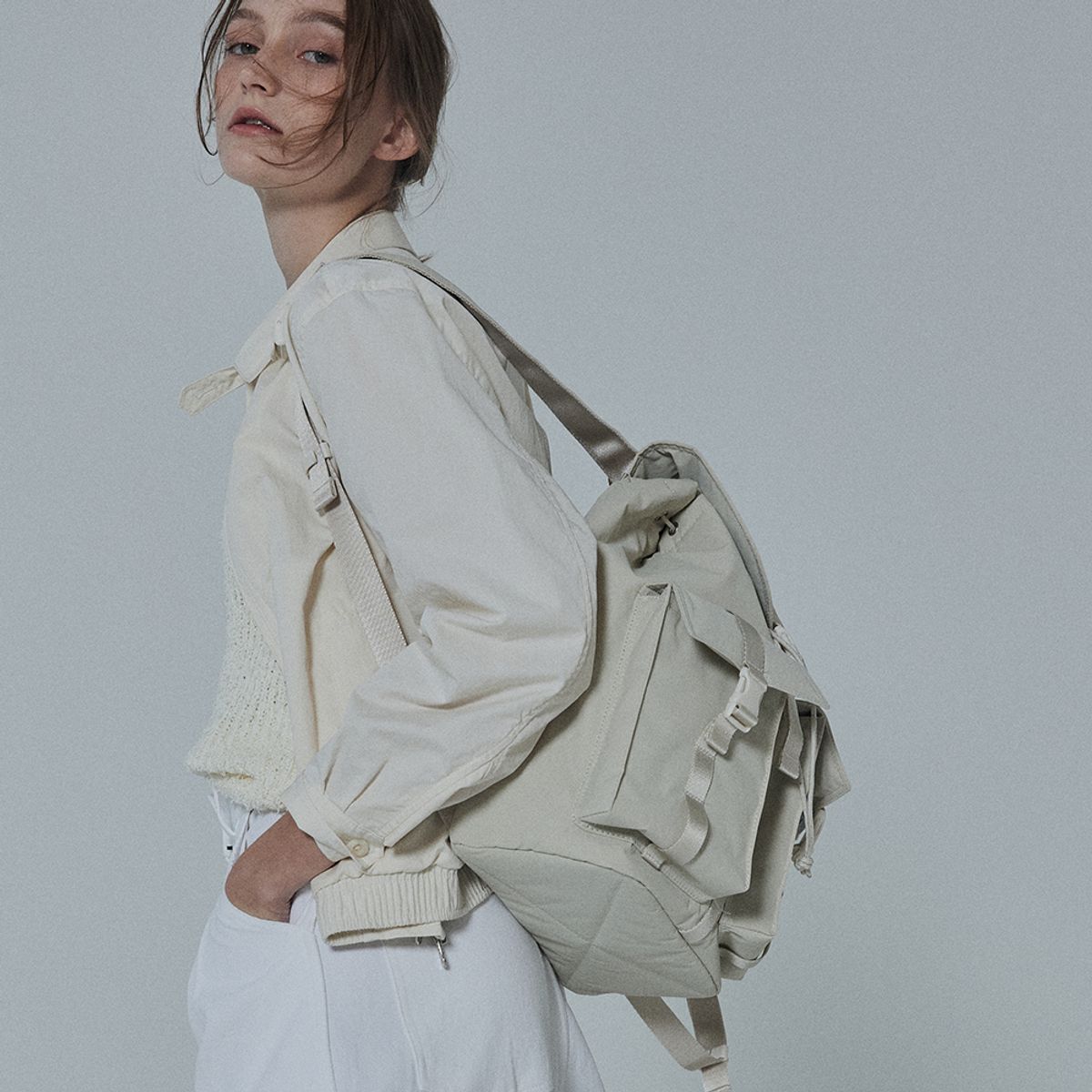 스위치(SWEETCH) CITY BOYS RUCKSACK 001 S Cream