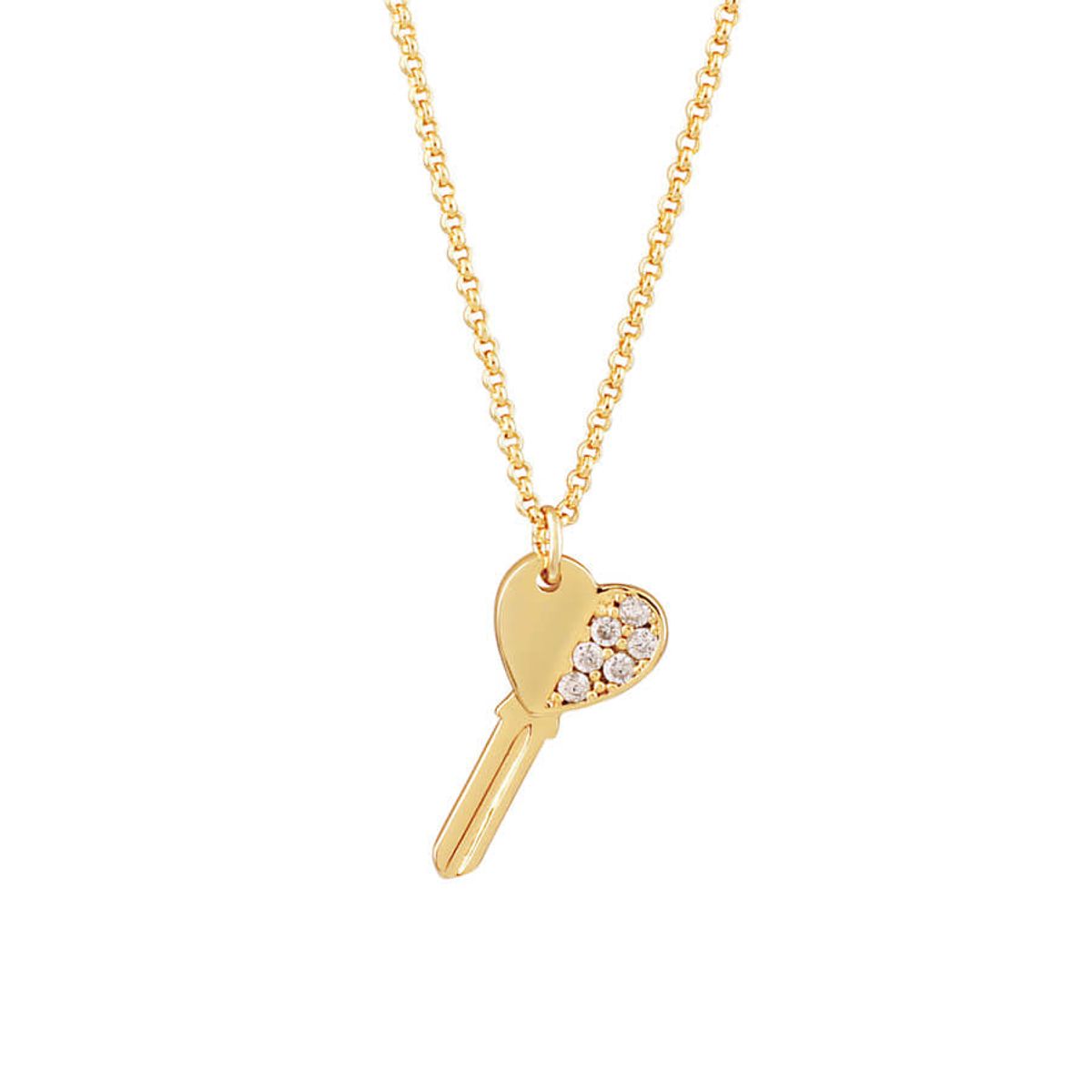 누누핑거스(NOONOO FINGERS) heart key necklace