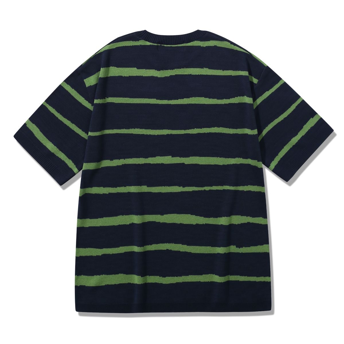 메인부스(MAINBOOTH) Oceanwave Stripe Sweater(GREEN NAVY)