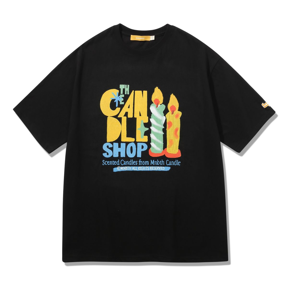 메인부스(MAINBOOTH) Candle Shop T-Shirt(BLACK)