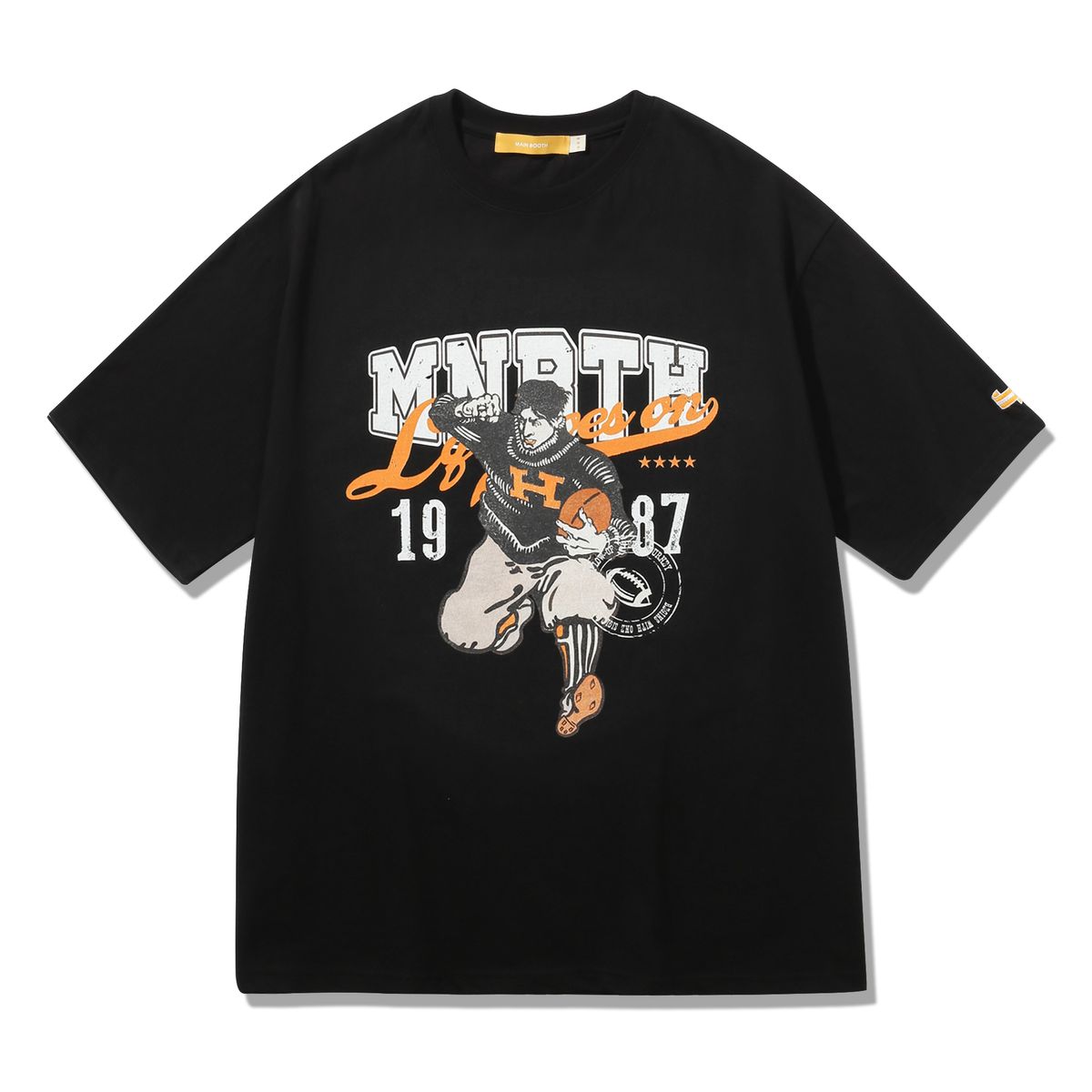 메인부스(MAINBOOTH) Touchdown T-Shirt(BLACK)