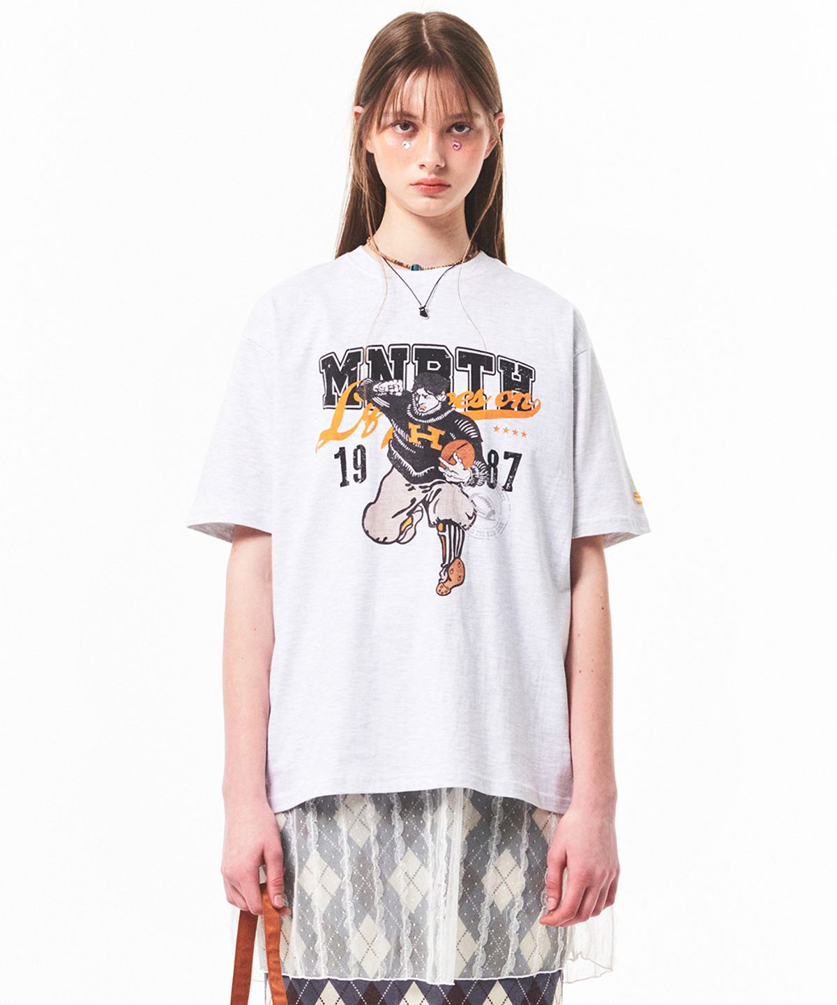 메인부스(MAINBOOTH) Touchdown T-Shirt(CLOUD GRAY)