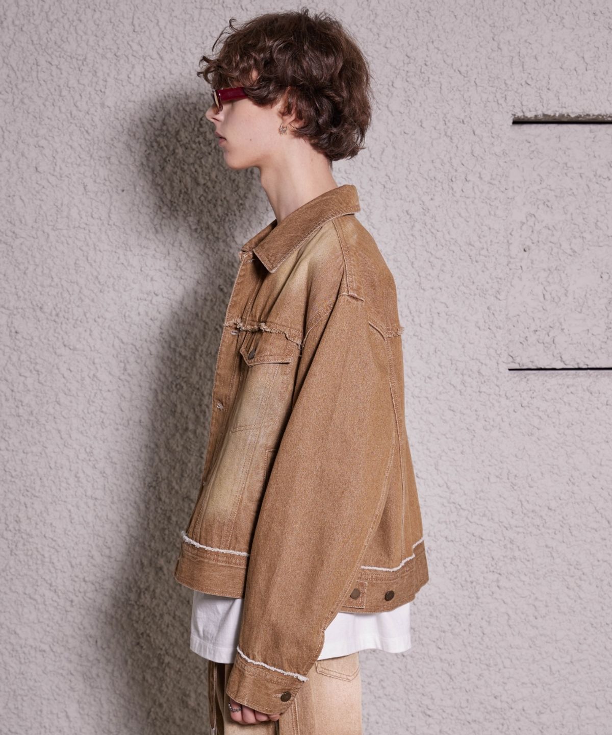 마틴플랜(MARTIN PLAN) Loose Out Denim Jacket - BROWN