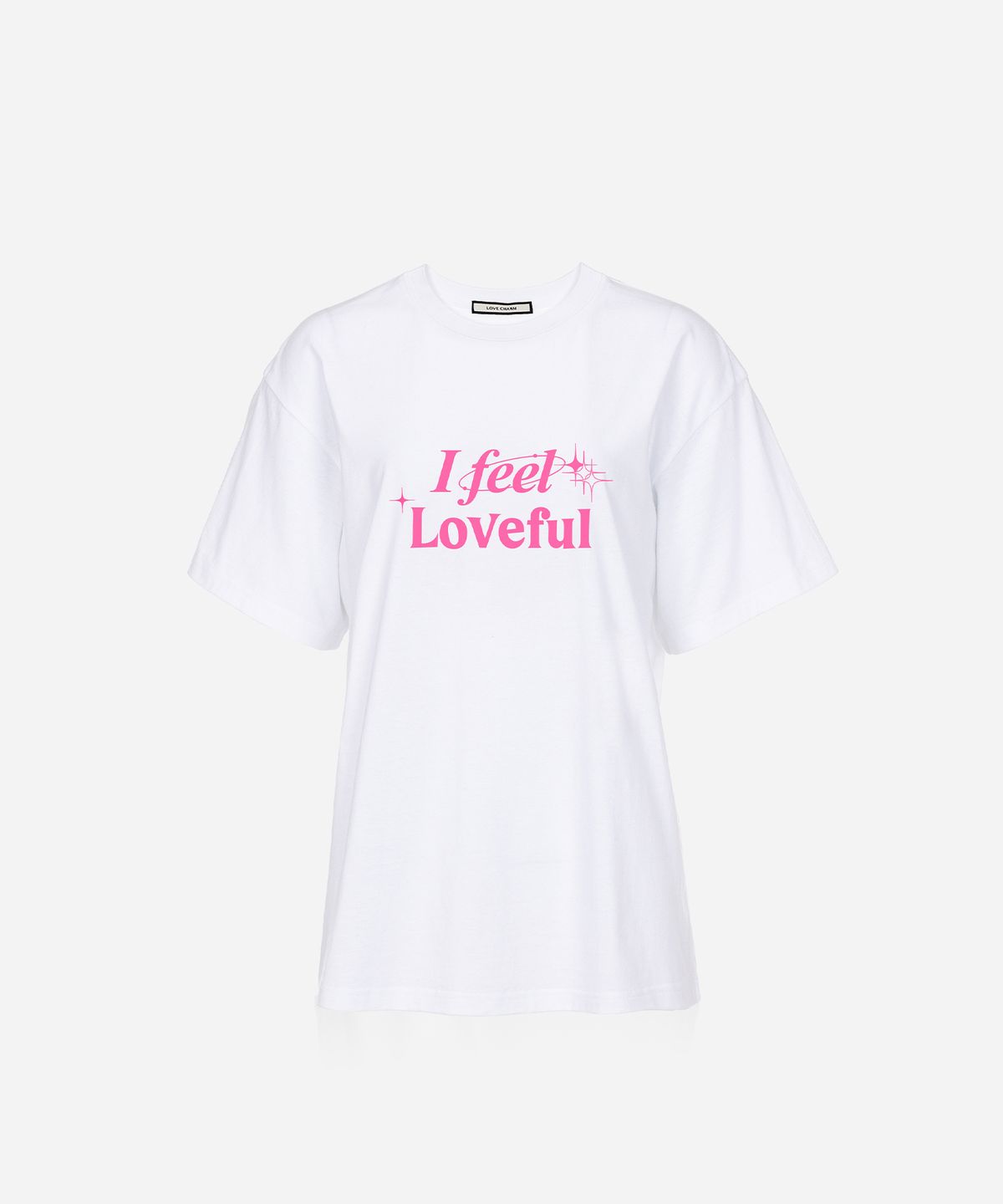 러브참(LOVECHARM) [아이 필 러브풀 레터링 티셔츠]I feel Loveful Lettering T-shirt