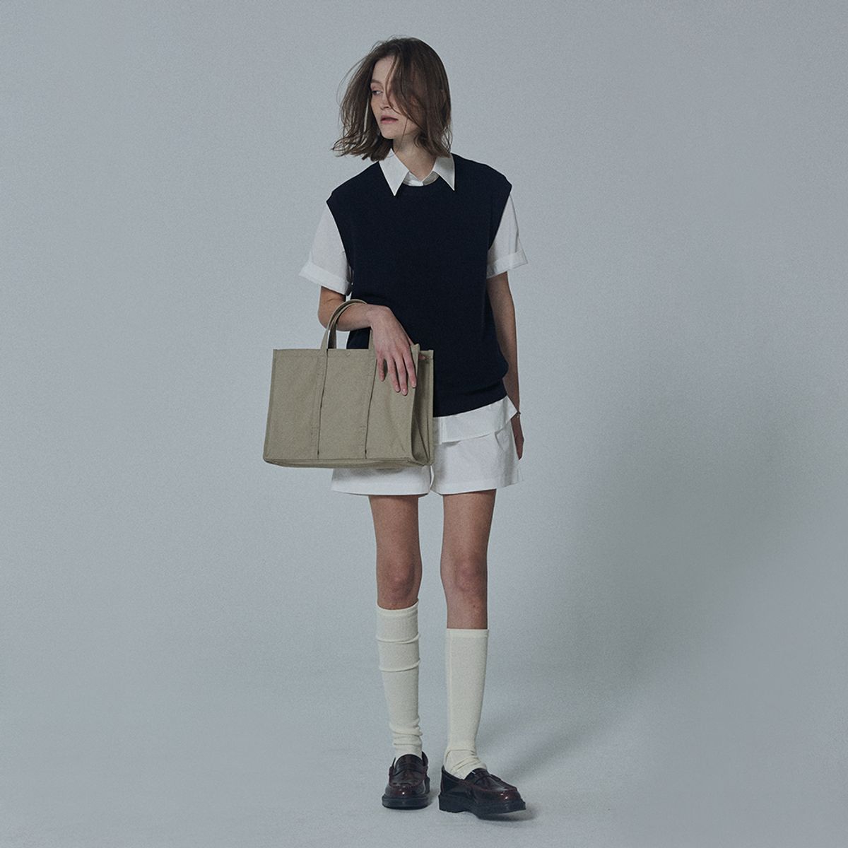 스위치(SWEETCH) TOTE BRIEF 001 WIDE M Sand