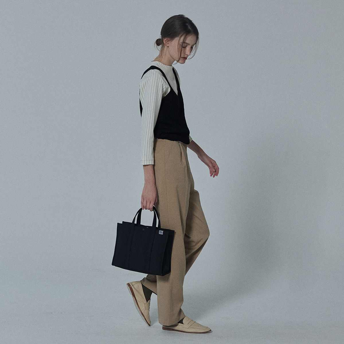 스위치(SWEETCH) TOTE BRIEF 001 WIDE S Black